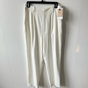 MOTF white trousers - BNWT